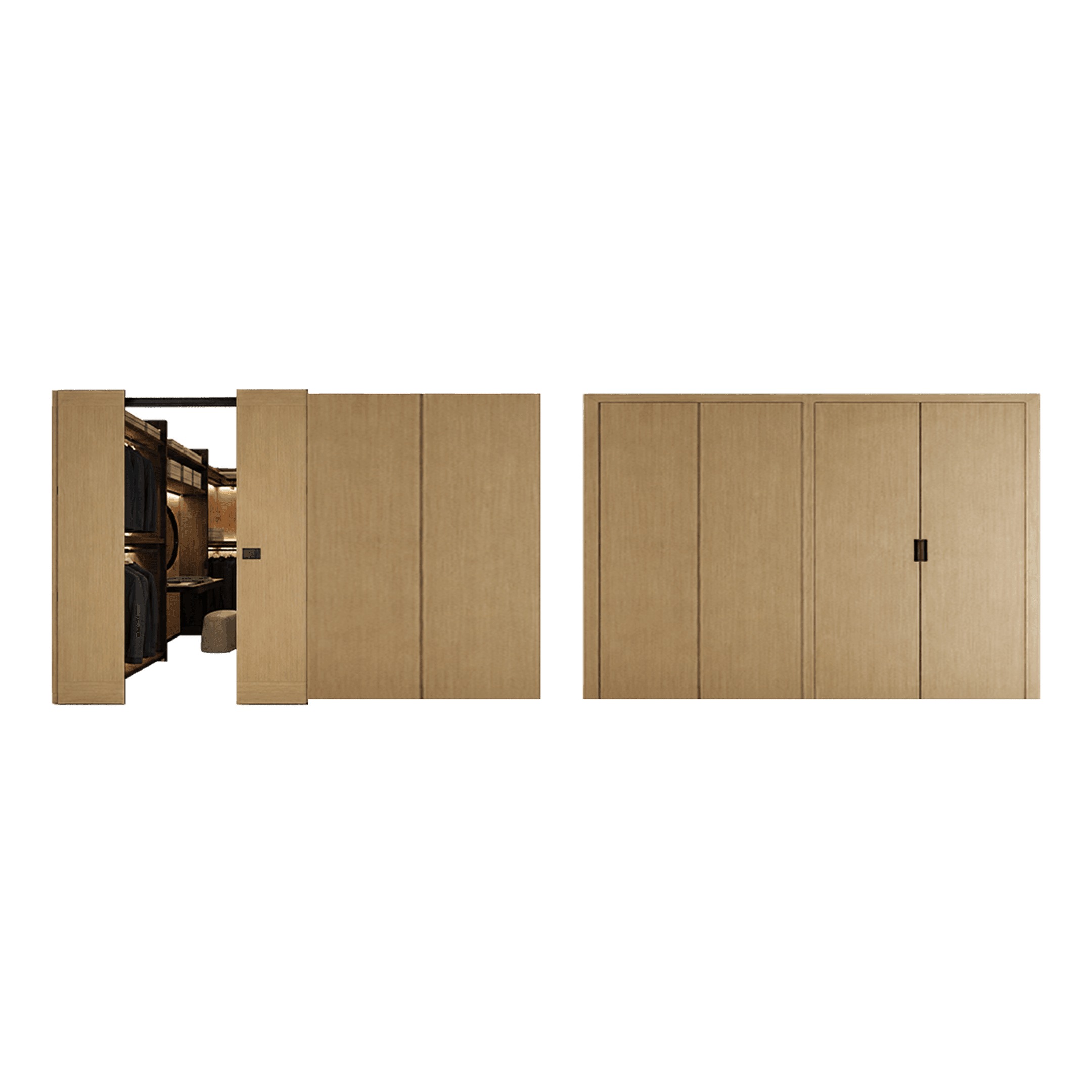 Backstage Walk-in Closet Shelving System