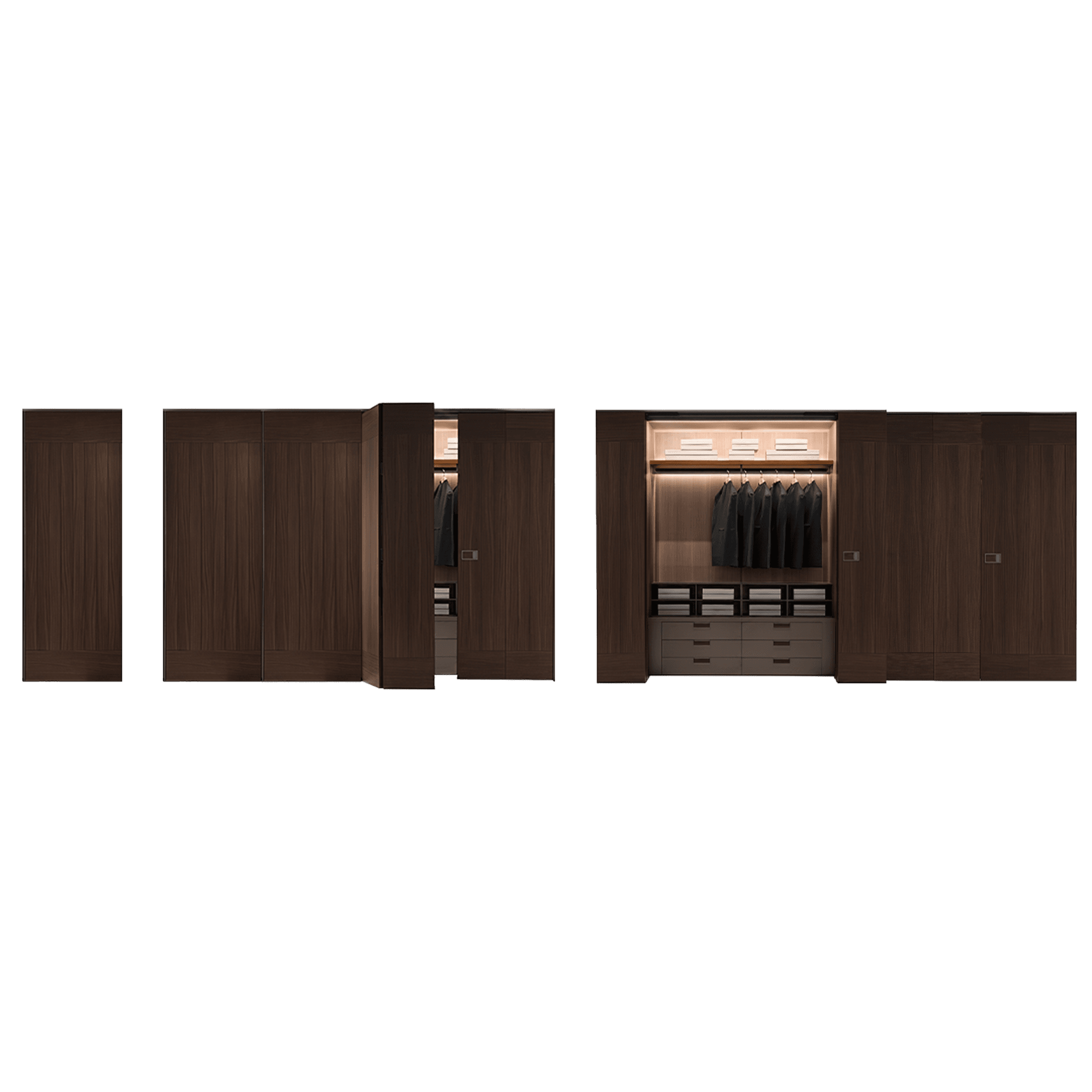 Backstage Walk-in Closet Shelving System