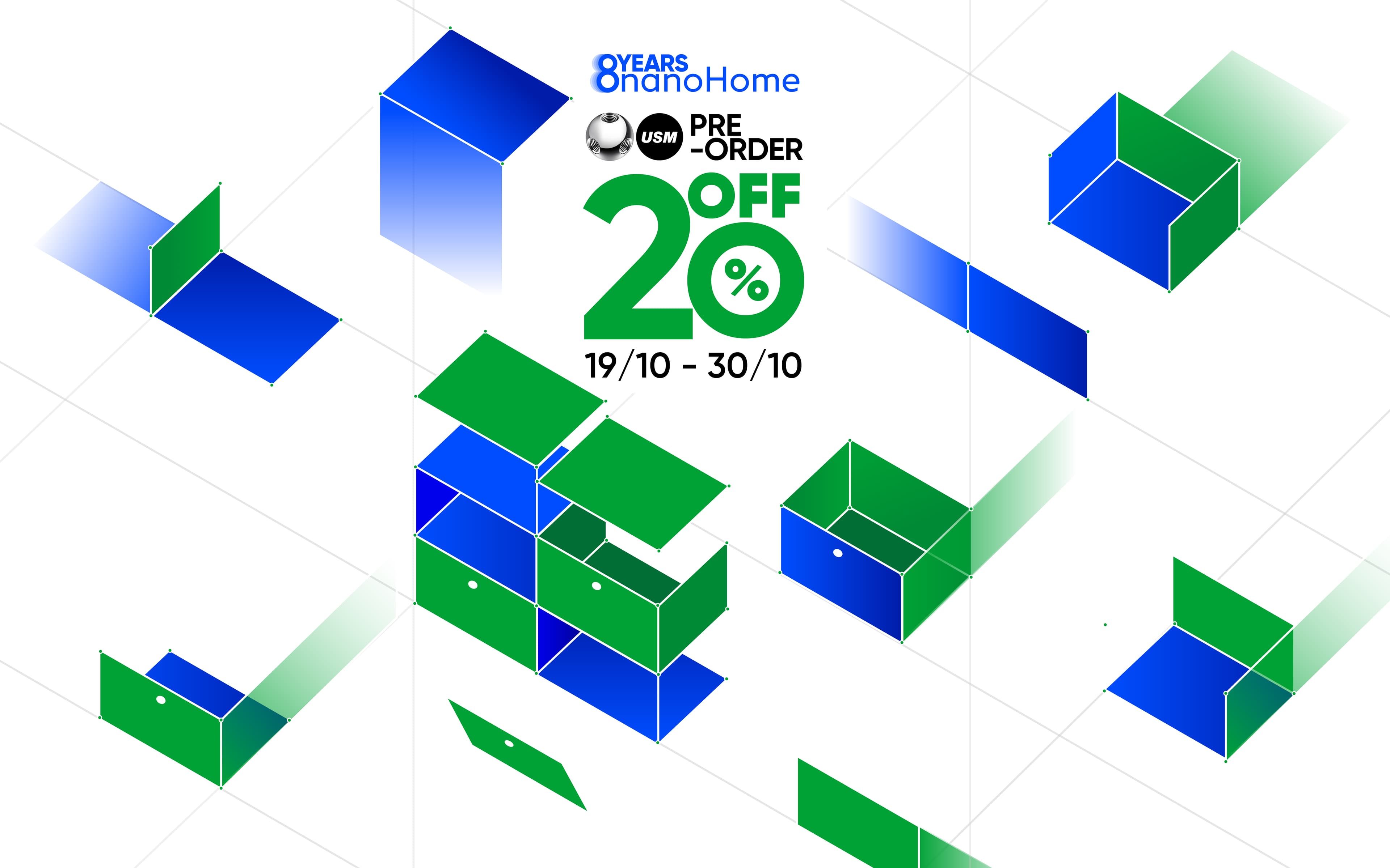 Đặt trước Tủ USM ưu đãi 20%