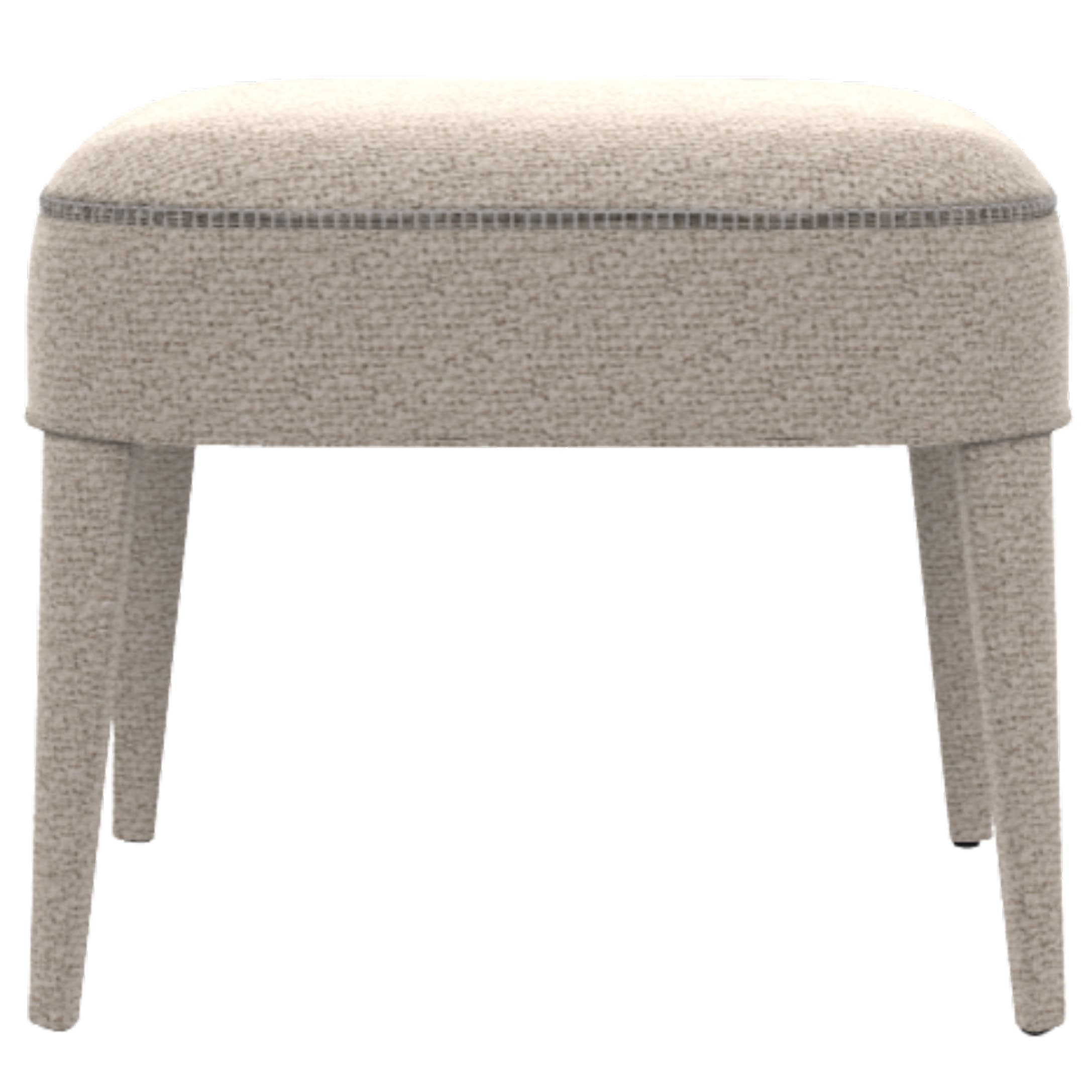 FEBO Ottoman, model 2831T, by Maxalto, upholstered in LOU Ecru 102 fabric