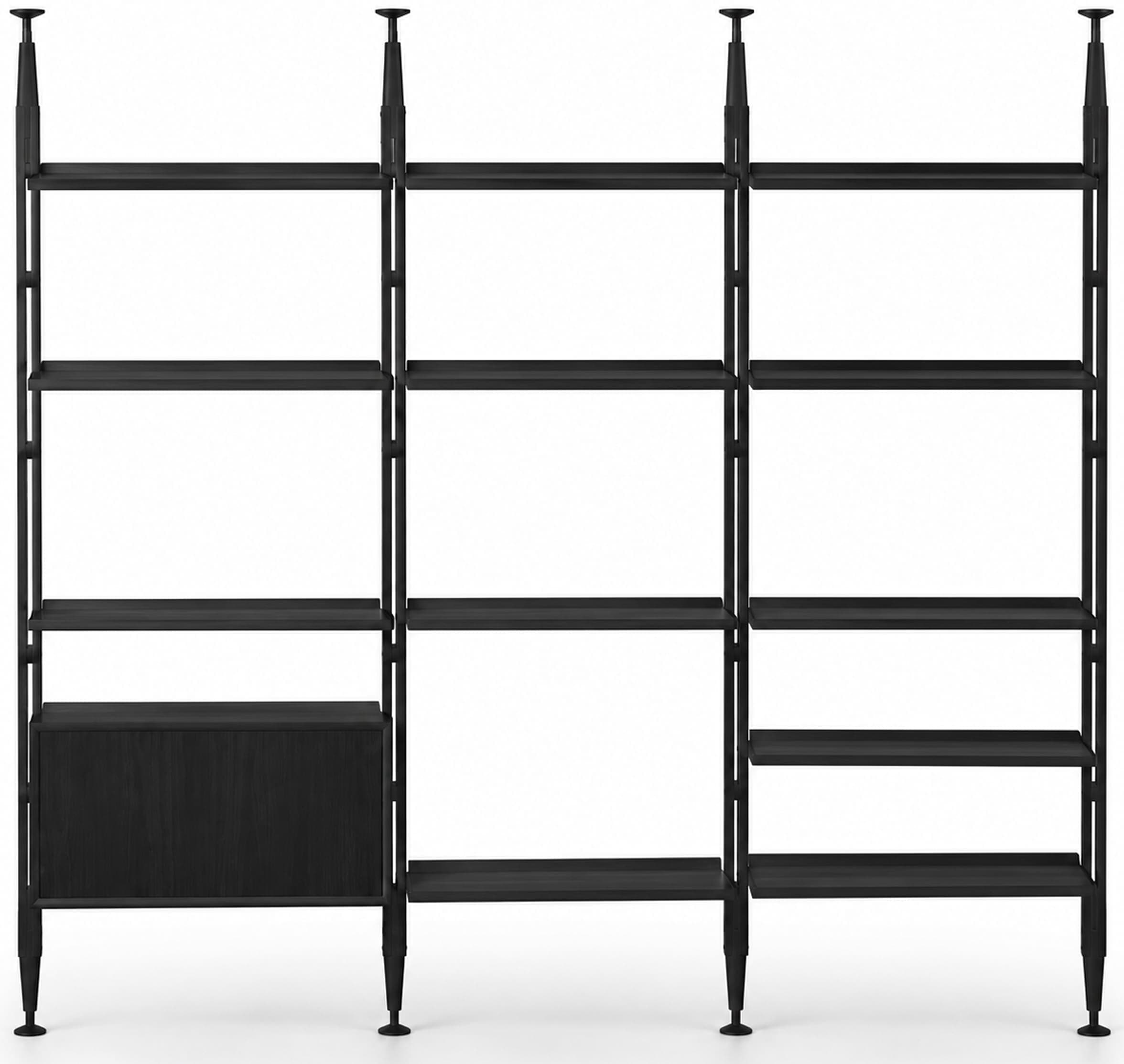 Kệ INFINITO, hiệu Cassina, kích thước 80x25 cm, khung gỗ ashwood stained black