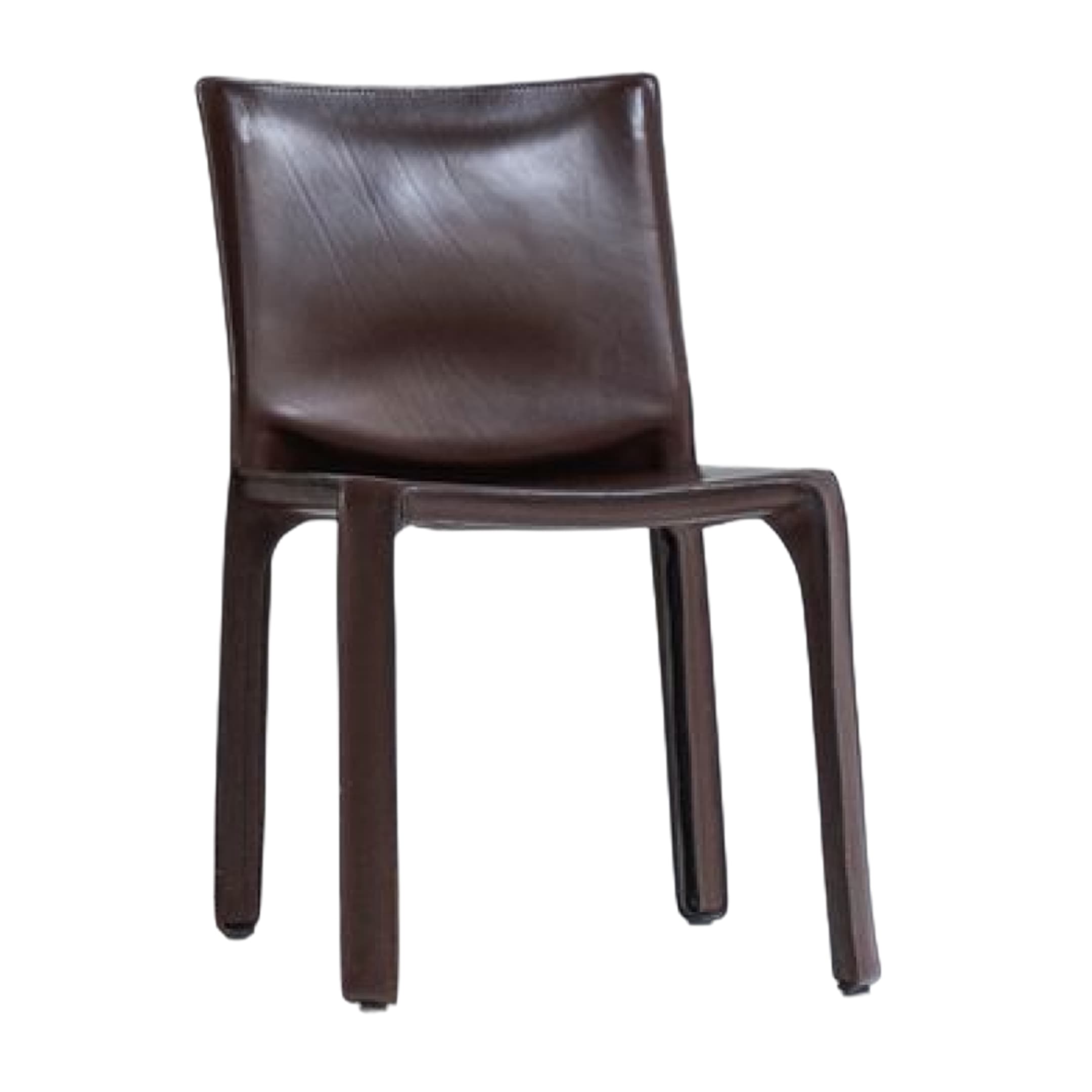 Ghế CAB 412 STANDARD, W520 x D490 x H820 (SH450) mm, bọc da yên ngựa màu nâu (Tabacco)