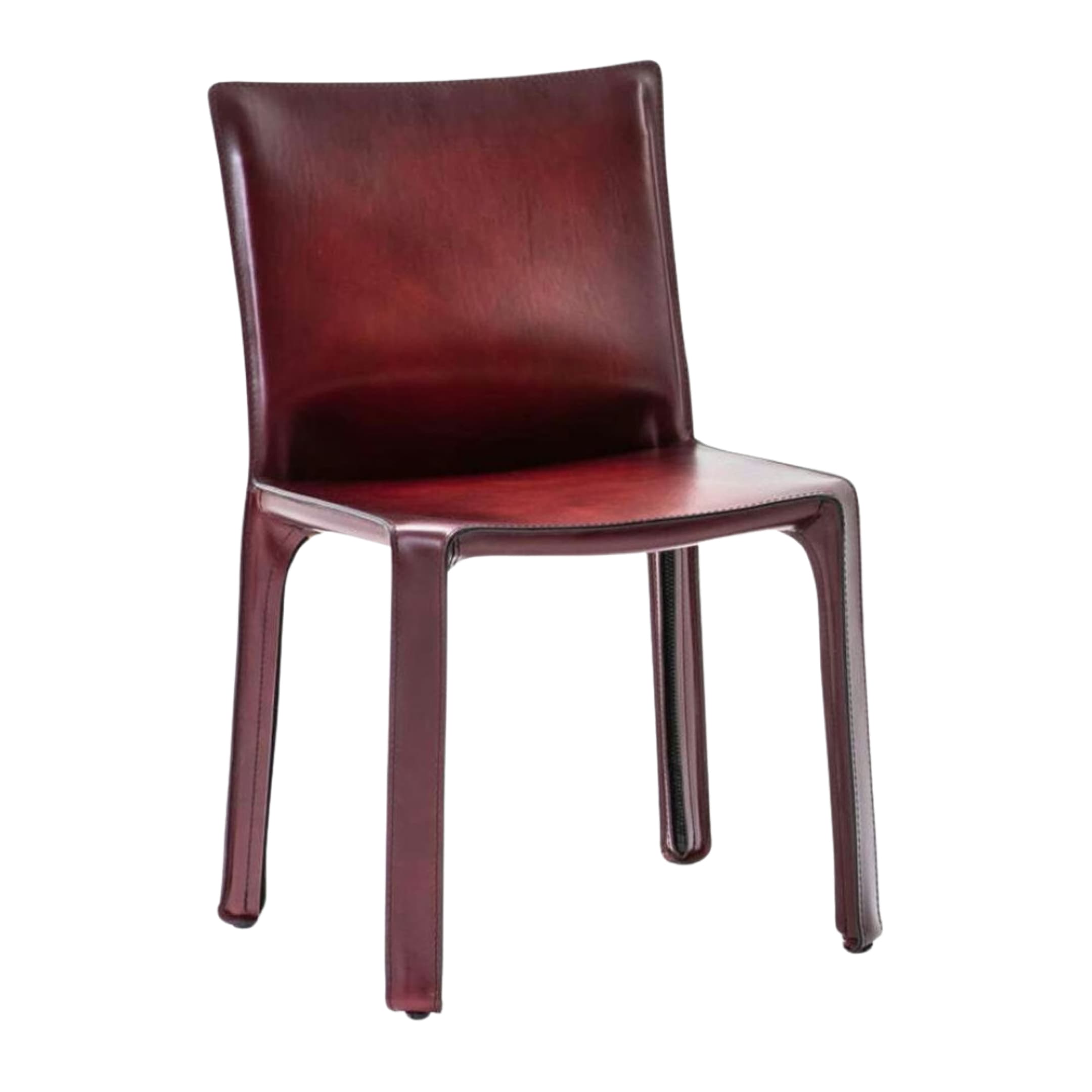 Ghế CAB 412 STANDARD, W520 x D490 x H820 (SH450) mm, bọc da yên ngựa Plus màu đỏ Bordeaux