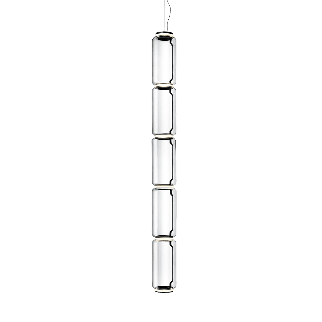 Đèn thả NOCTAMBULE SUSPENSION 5 Low Cylinders, model F0278000, hiệu Flos, kích thước Ø250 x2290 mm