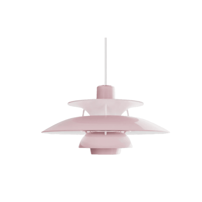 Đèn treo thả PH 5 320 PENDANT, hiệu Louis Poulsen, kích thước 320x320x175 mm, màu OPAL PALE ROSE