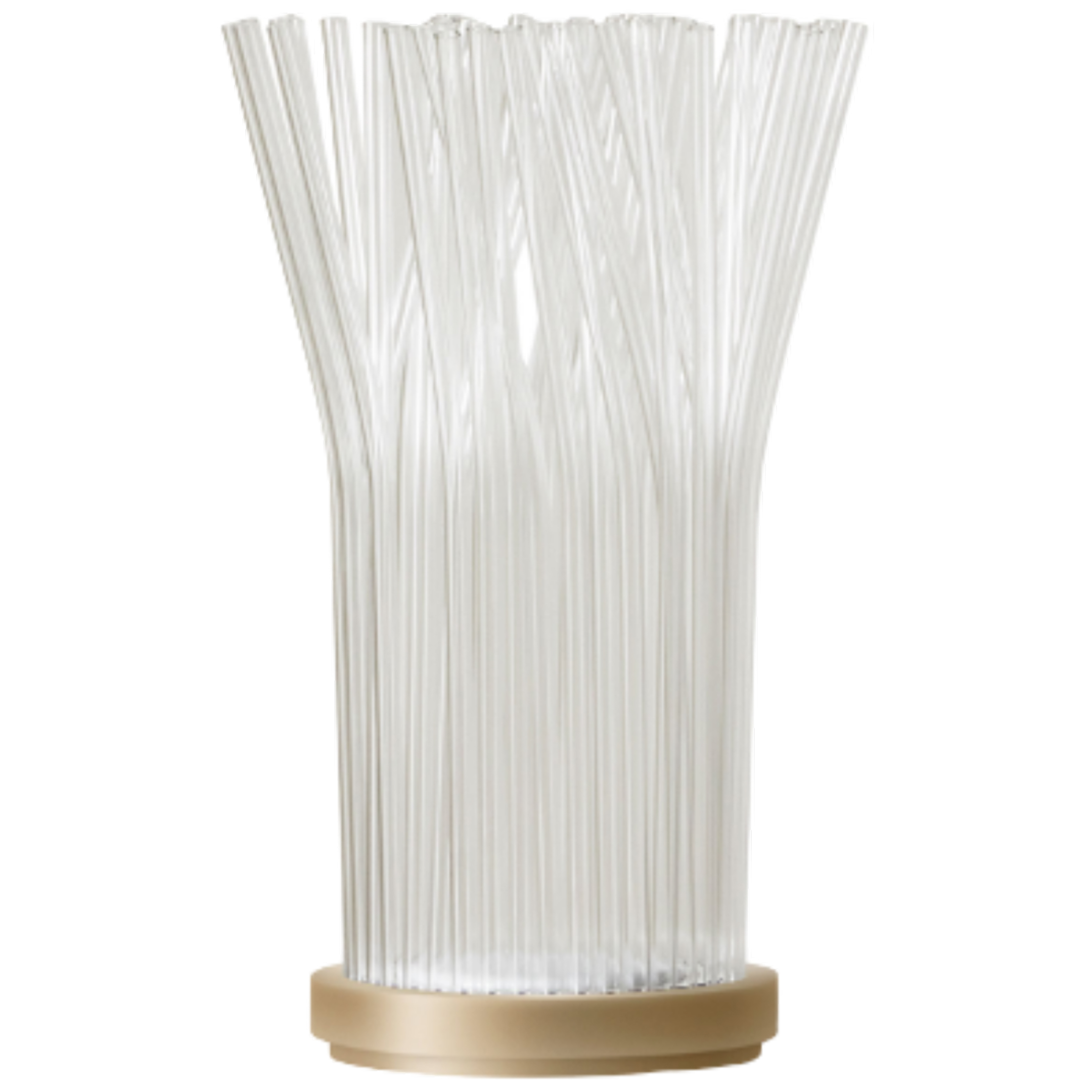 Đèn bàn Fluxus-E-table lamp, kích thước D 33 x H 58 cm, base round, Glass, Champagne aluminium-mat gold anodized aluminium